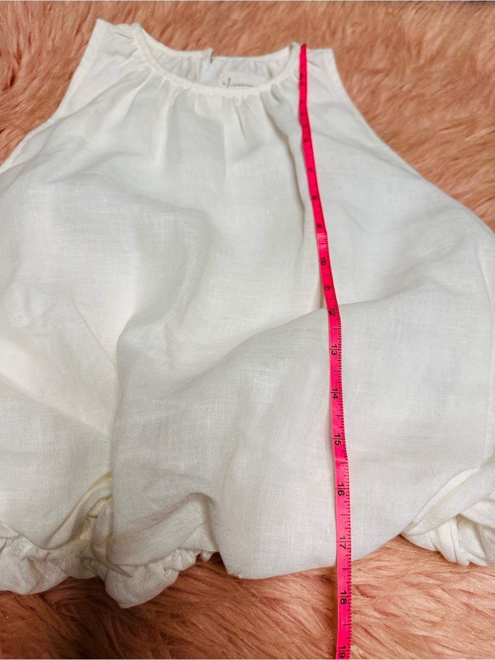 Anthropologie White Halter Bubble Hem Camisole - Picture 12 of 16